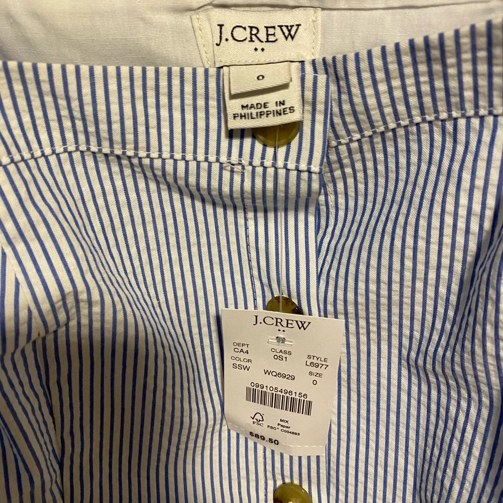 NWT J.Crew Mercantile Sleeveless Button Down Tank Dress - Picture 5 of 6